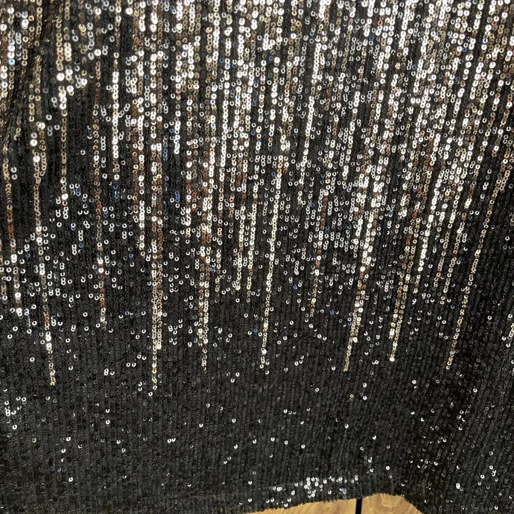 Dulcinea Sequined Duster Jacket in Rose Black Ombre - Picture 13 of 14